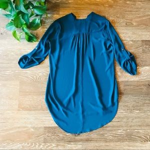 Lush Tops - Lush like-new flowy high low blouse in teal Lush Tops - Lush like-new flowy high low blouse in teal